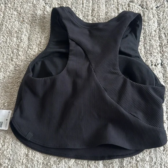 Lululemon Athletica Black Ribbed Yoga Bra size 6 - Picture 4 of 4